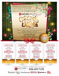 2019 Christmas Lights Guide Rate Sheet
